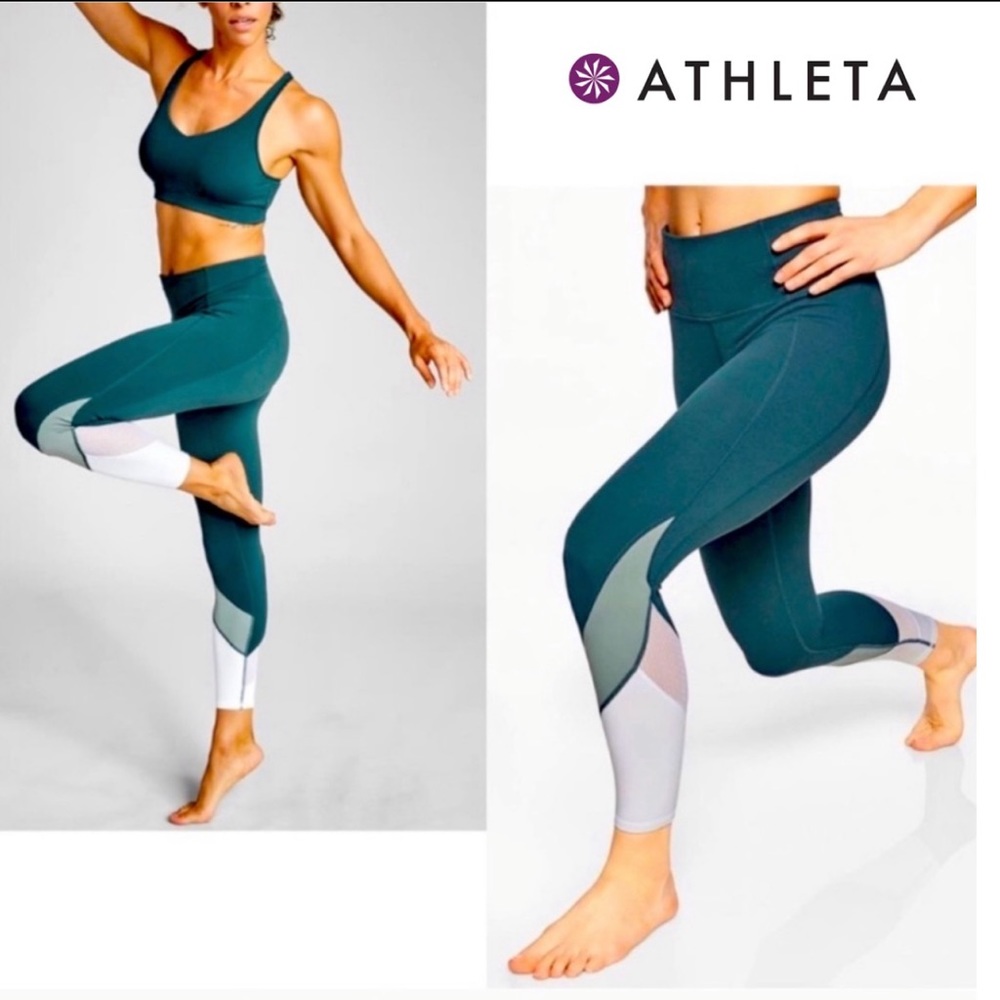 ATHLETA color block 7/8 leggings